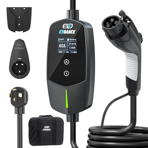 Amazon.co.jp: EVDANCE レベル2 EV充電器 40Amp, 240V 9.6KW